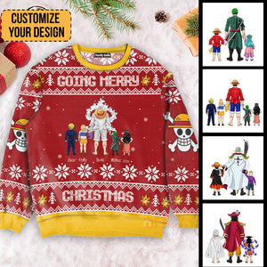 Monkey D. Luffy Xmas - Gift For Christmas - Personalized Ugly Sweater - CL11 NH96