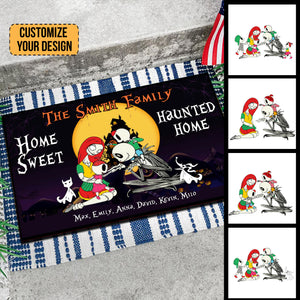 Home Sweet Haunted Home - Personalized Door mat - CL14 NA94