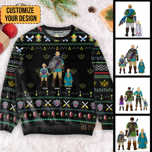 The Legend Of Zelda Christmas - Gift For Christmas - Personalized Ugly Sweater - CL07 NH96