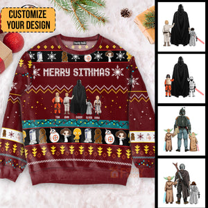 Star War Family Trips - Gift For Christmas - Personalized Ugly Sweater - CL08 NH96