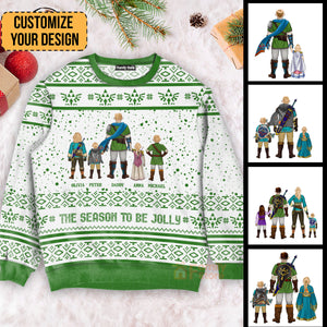 Legend Of Zelda Link Leisure It’s Dangerous To Play Alone - Gift For Christmas - Personalized Ugly Sweater - CL07 NH96