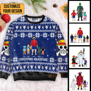 One Piece Family - Gift For Christmas - Personalized Ugly Sweater - CL11 NH96