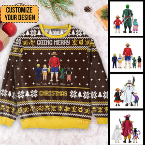 One Piece Straw Hat Pirates - Gift For Christmas - Personalized Ugly Sweater - CL11 NH96