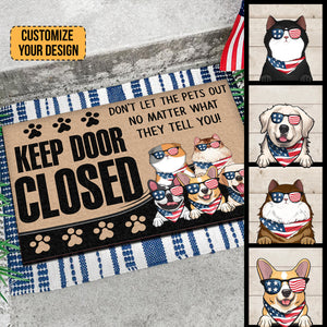 Don't Let The Cats Out No Matter What They Tell You - Gift For Pet Lovers - Personalized Door Mat