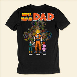 Dragon Ball Symbolic Saiyan Dad - Gift For Dad, Father's Day - Personalized Shirt 2 Side CL03