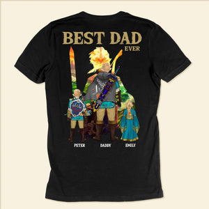 Best Dad Best Legend Of Zelda - Gift For Father's Day - Personalized TShirt 2 SidE CL07