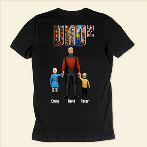 Captain Dad Live Long And Prosper - Gift For Dad - Personalized Shirt 2 Side - cl22 NA94