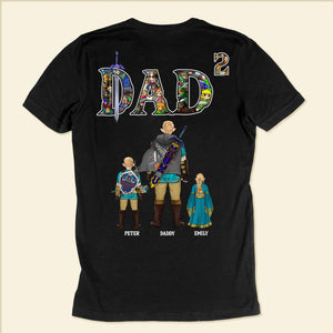 Super Dad The Legend Zelda  In My Mind - Gift For Dad, Father's Day - Personalized Shirt 2 Side CL07