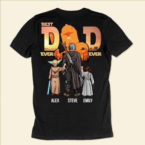 This Is The Way Of Dadalorian - Gift For Father's Day - Personalized Shirt 2 Side