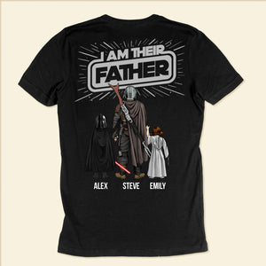 I Am Their Father Number 1 Dad Star War - Gift For Father's Day - Personalized Shirt 2 Side CL08