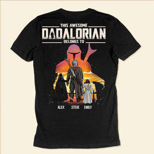 Star War The Dadalorian I Am Their Father - Gift For Dad, Father's Day - Personalized Shirt 2 Side CL08