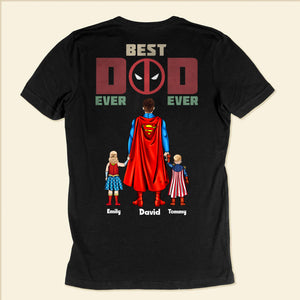 The Definition Of A Dadpool - Gift For Father's Day - Personalized Shirt 2 Side