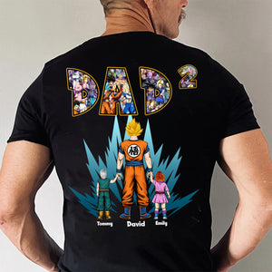 Daddy You Are My Favorite Saiyan Version 2 Dragon Ball - Gift For Dad, Father's Day - Personalized Shirt 2 Side CL03