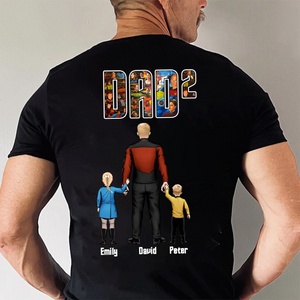 Captain Dad Live Long And Prosper - Gift For Dad - Personalized Shirt 2 Side - cl22 NA94