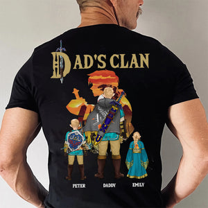 The Legend Of Zelda Dad Power, Wisdom, Courage - Gift For Father's Day - Personalized Shirt 2 Side CL07