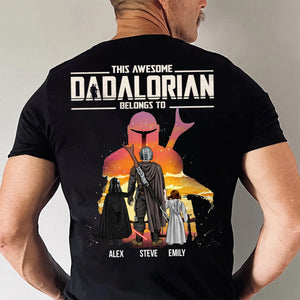 Star War The Dadalorian I Am Their Father - Gift For Dad, Father's Day - Personalized Shirt 2 Side CL08