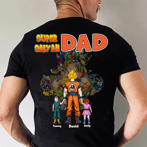 Dragon Ball Symbolic Saiyan Dad - Gift For Dad, Father's Day - Personalized Shirt 2 Side CL03