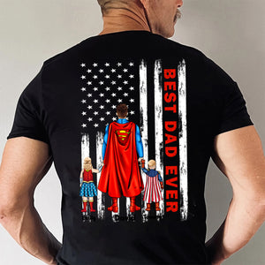 Dad You're Always Be My Superhero - Gift For Father's Day - Personalized Shirt 2 Side