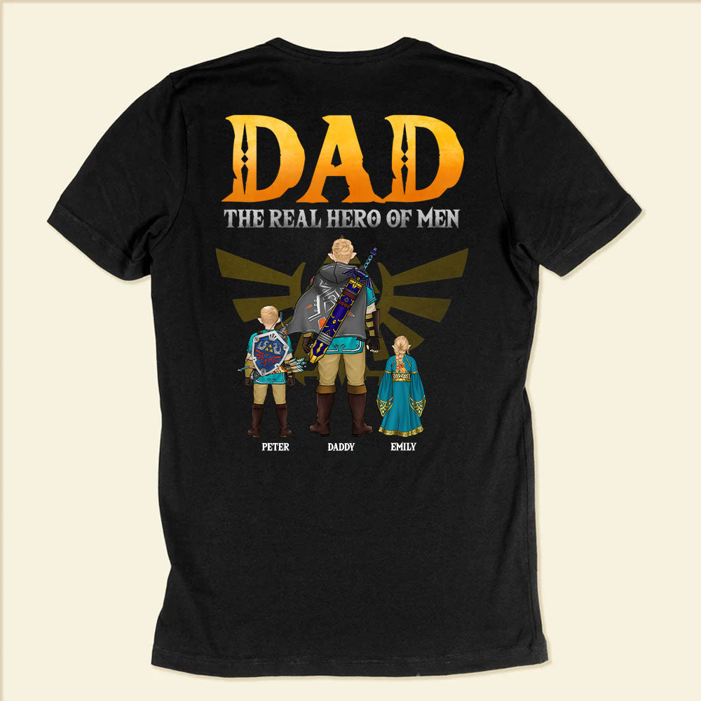 Zelda Dad The Real Hero Of Man - Gift For Father's Day - Personalized TShirt CL07