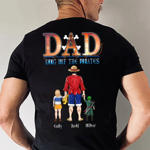 One Piece Father Of The Little Kings - Gift For Dad, Husband, Father's Day - Personalized Shirt 2 Side