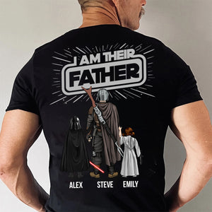 I Am Their Father Number 1 Dad Star War - Gift For Father's Day - Personalized Shirt 2 Side CL08