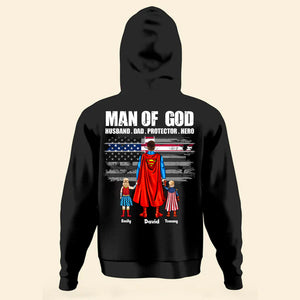 The Man Of God The Husband, Dad, Protector And Hero - Gift For Father's Day