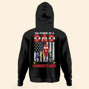 The Mighty Morphin Power Rangers Of Dad In Children's Lives Is Unmatched - Gift For Dad - Personalized TShirt - CL21 NA94