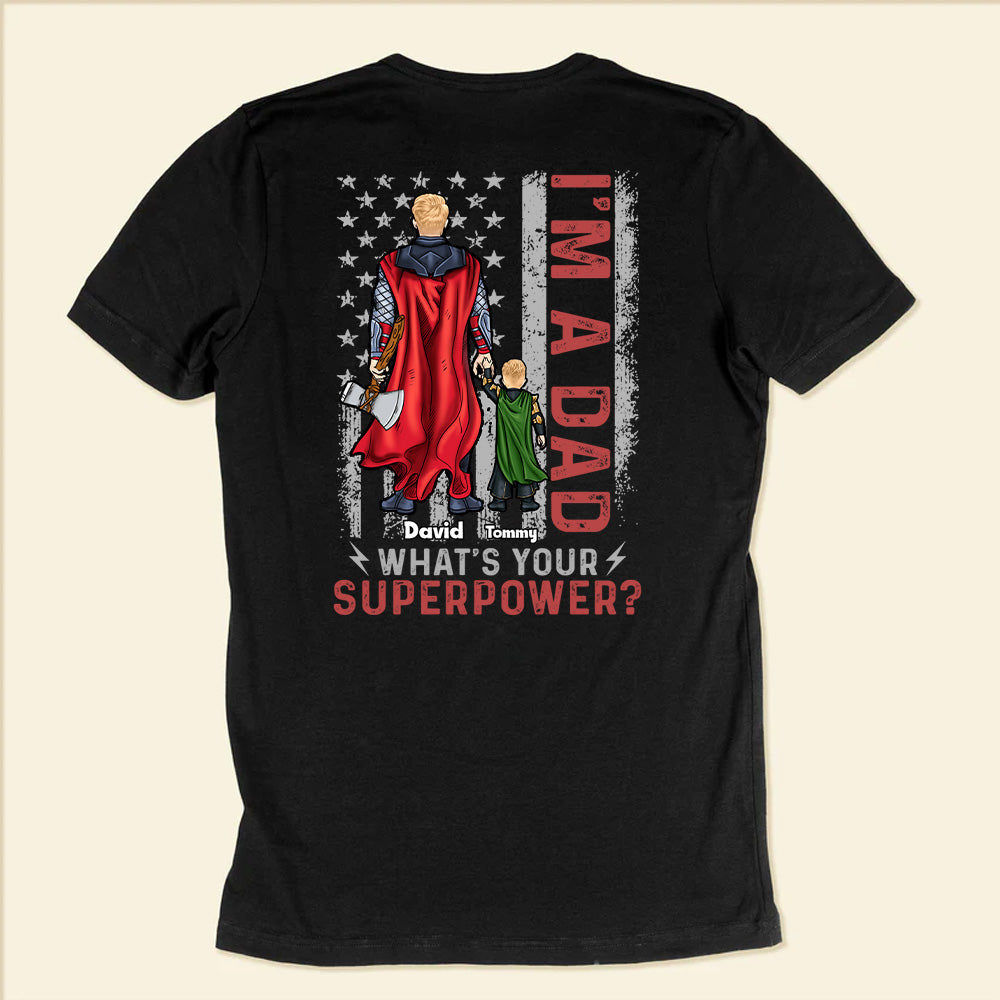 Super Hero Dad's Hummer Is So Powerful - Gift For Father's Day - Personalized TShirt