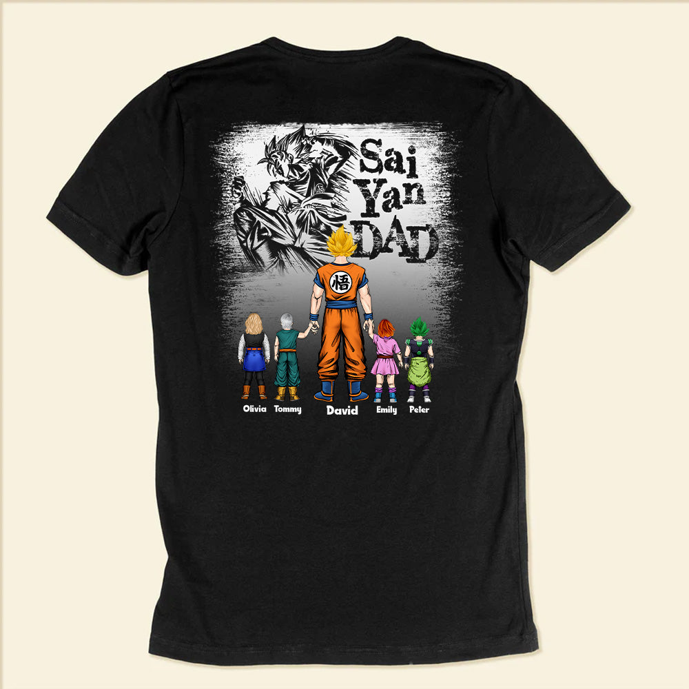 Dragon Ball Saiyan Dad The Legend In My Mind - Gift For Father's Day - Personalized TShirt