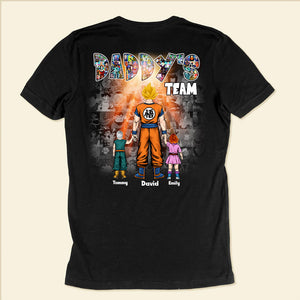 Daddy's Team Dragon Ball - Gift For Father's Day - Personalized TShirt