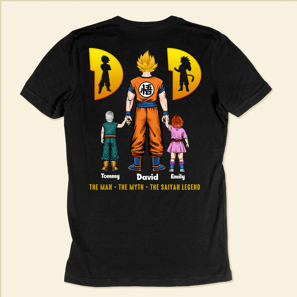 The Myth Dragon Ball Dad, I Am Proud Of You Daddy - Gift For Father's Day - Personalized TShirt