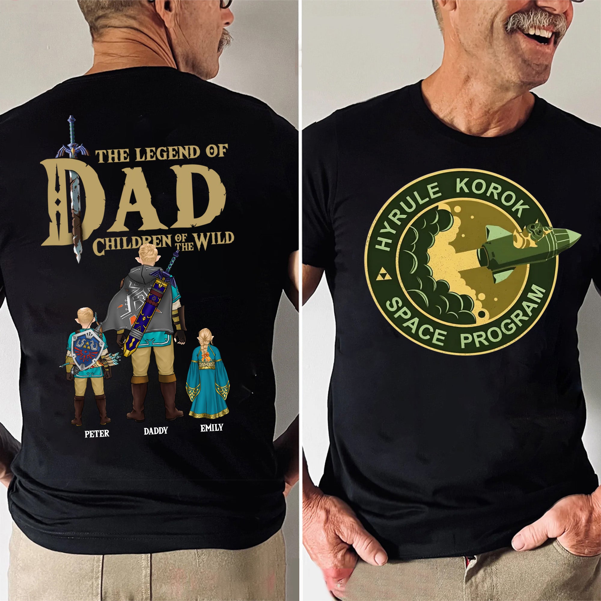 Hyrule Korok The Legend Of Zelda  Dad The Children Of Wild - Gift For Father's Day - Personalized Shirt 2 Side CL07