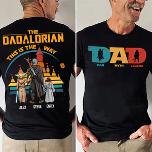 Star Wars My Dad My Myth My Legend - Gift For Father's Day - Personalized Shirt 2 Side