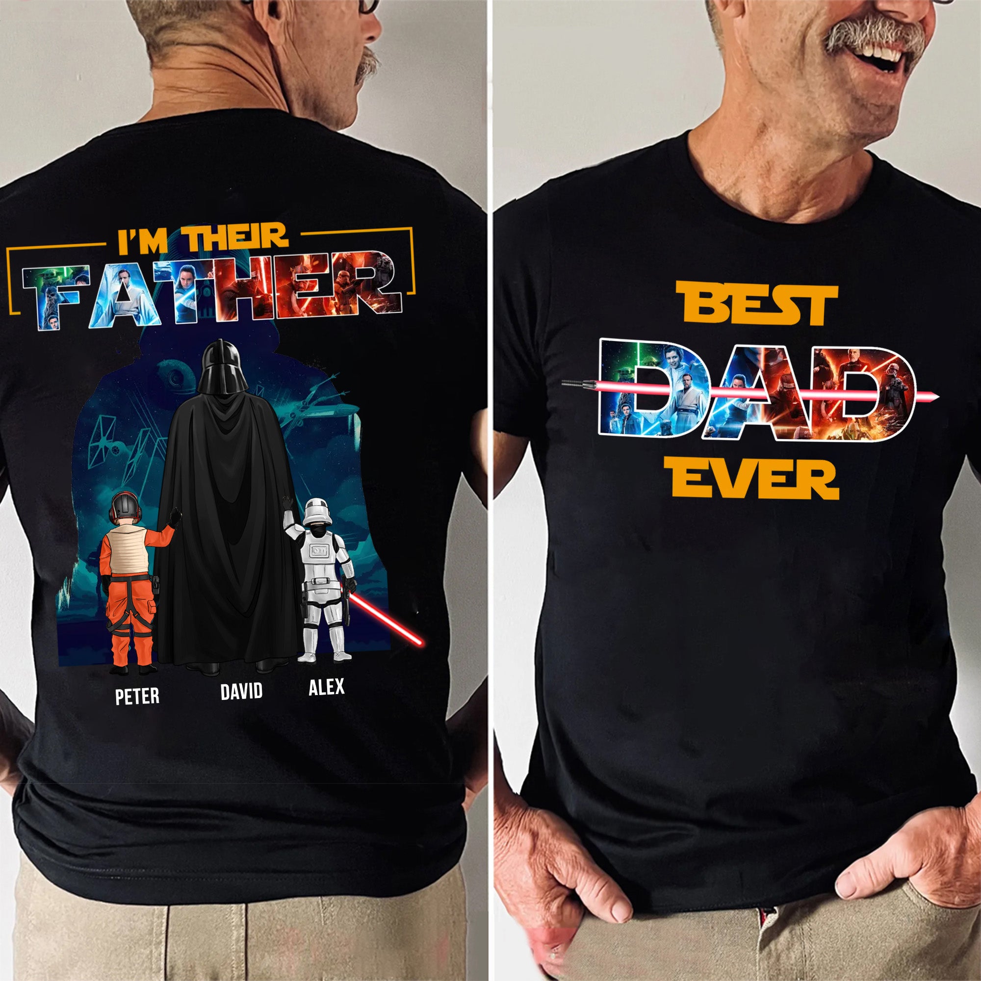 I Am Their Father Star Wars - Gift For Dad, Father's Day - Personalized Shirt 2 Side CL08