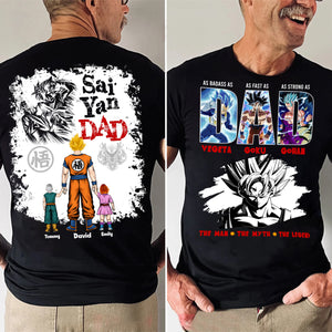 Dad You Are As Strong And Fast As Goku Dragon Ball - Gift For Dad,  Father's Day - Personalized Shirt 2 Side CL03