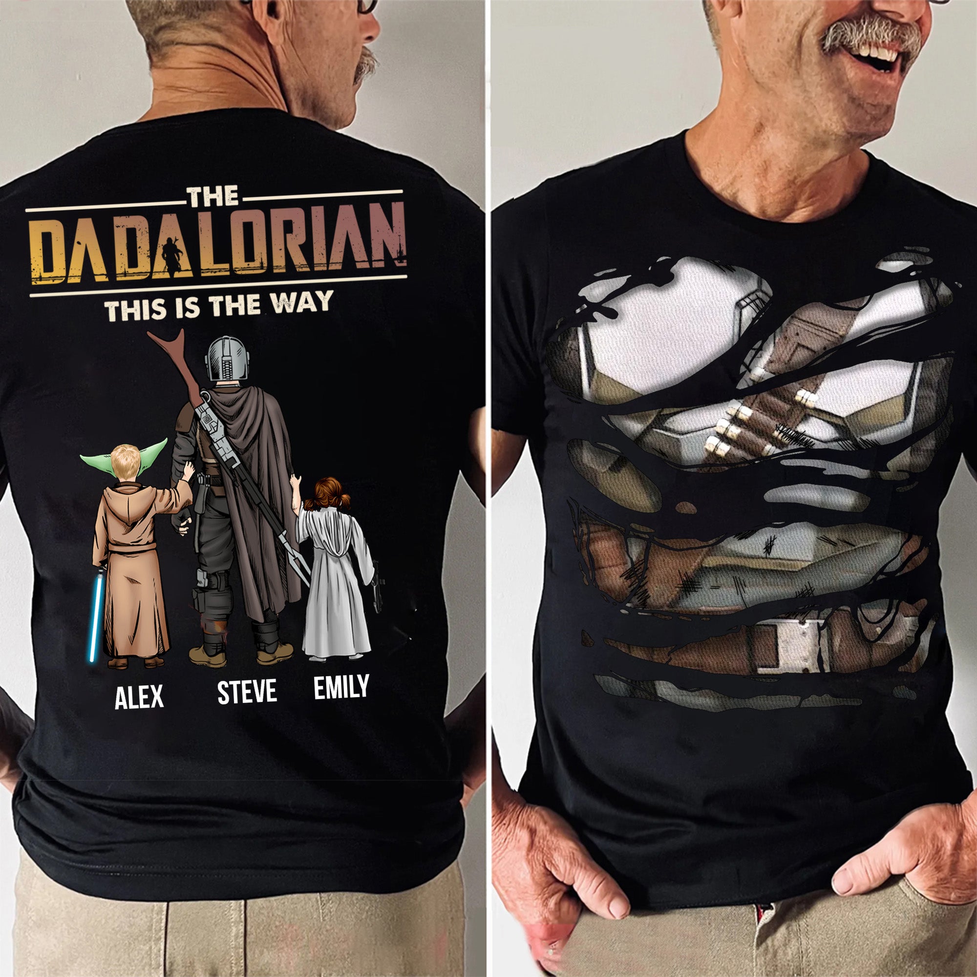 Star War I Always Have A Dadalorian Besides Me - Gift For Dad, Father's Day - Personalized Shirt 2 Side CL08