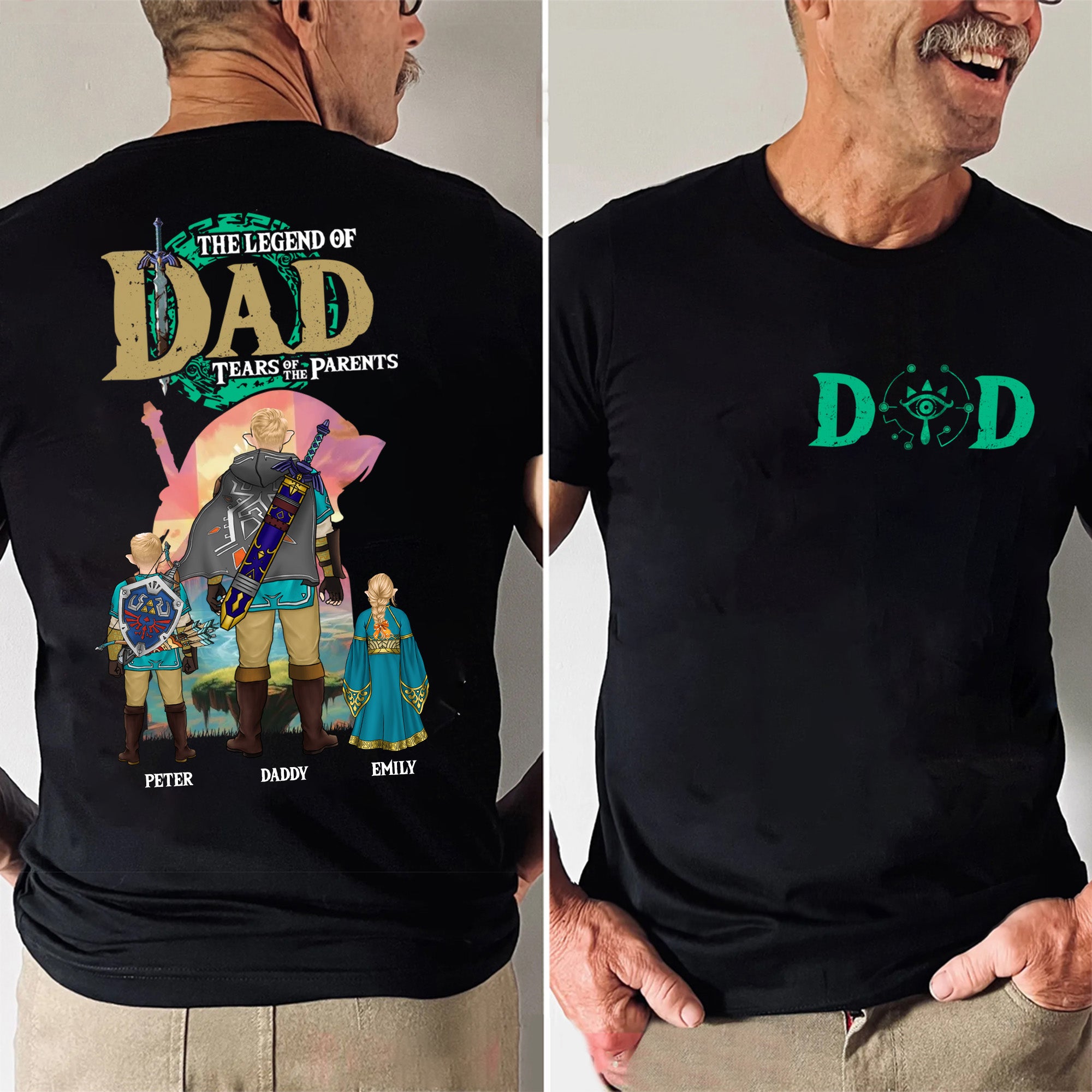 The Legend of Zelda: Tears of the Kingdom - Gift For Father's Day - Personalized Shirt 2 Side