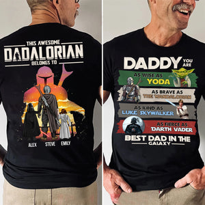 Star War The Dadalorian I Am Their Father - Gift For Dad, Father's Day - Personalized Shirt 2 Side CL08