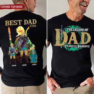 Best Dad Best Legend Of Zelda - Gift For Father's Day - Personalized TShirt 2 SidE CL07