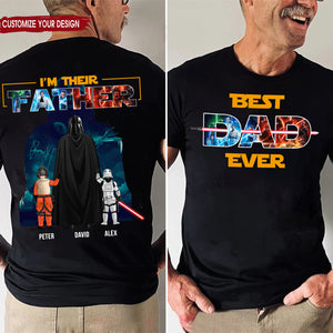 I Am Their Father Star Wars - Gift For Dad, Father's Day - Personalized Shirt 2 Side CL08