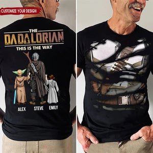 Star War I Always Have A Dadalorian Besides Me - Gift For Dad, Father's Day - Personalized Shirt 2 Side CL08