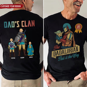 Dad's Clan Clarified No1 In The Galaxy Zelda Dad - Gift For Father's Day - Personalized Shirt 2 Side CL07