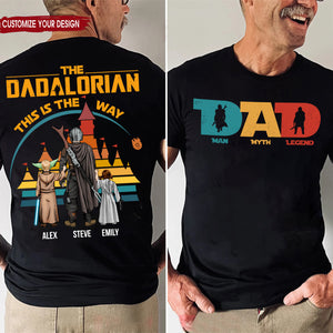 Star Wars My Dad My Myth My Legend - Gift For Father's Day - Personalized Shirt 2 Side