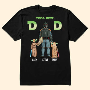 Star War Dad You Are As Strong As Chewie, As Wise As Yoda - Gift For Dad, Father's Day - Personalized Shirt 2 Side CL08