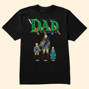 The Legend Of Zelda Dad The Children's Adventures - Gift For Dad, Father's Day - Personalized TShirt CL07