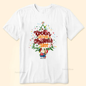 Rockin' Around The Christmas Tree Peanuts - Personalized Shirt - Gift For Couple, Husband Wife, Anniversary, Engagement, Wedding, Marriage Gift - CL45 NH96