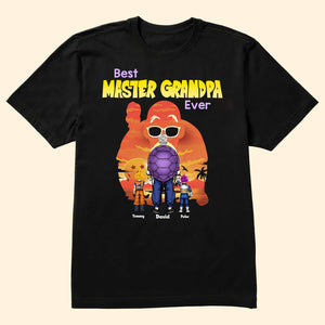 Best Master Grandpa Ever - Gift For Father's Day - Personalized TShirt