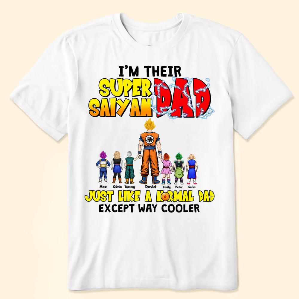 Dragon Ball Dad Just Like A Normal Dad Except Way Cooler - Gift For Father's Day - Personalized