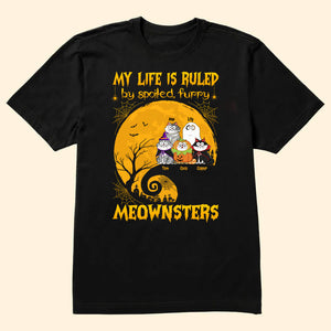 My Life Is Ruled By Meownsters - Gift For Pet Lovers - Personalized Unisex Tshirt - CLP01 NH96