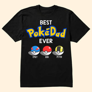 You Are As Clever As Pikachu, As Funny As Squirtle - Gift For Father's Day - Personalized Shirt 2 Side